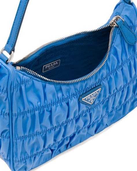 nylon and saffiano leather mini bag prada
